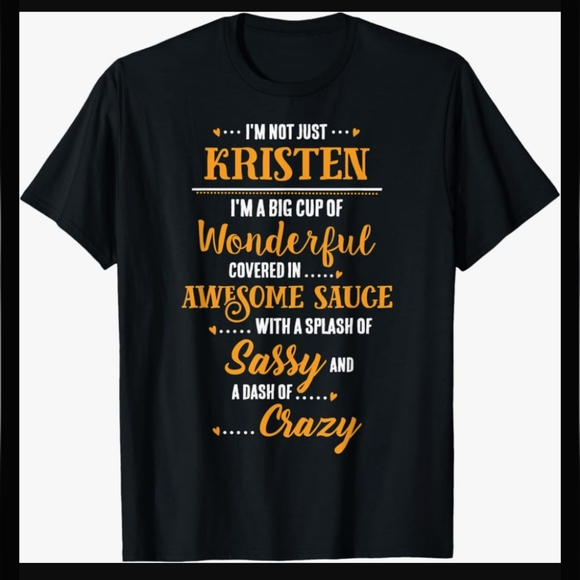 KRISTEN Big Cup Of Awesome Sassy Classy Crazy T-Shirt - Picture 1 of 3
